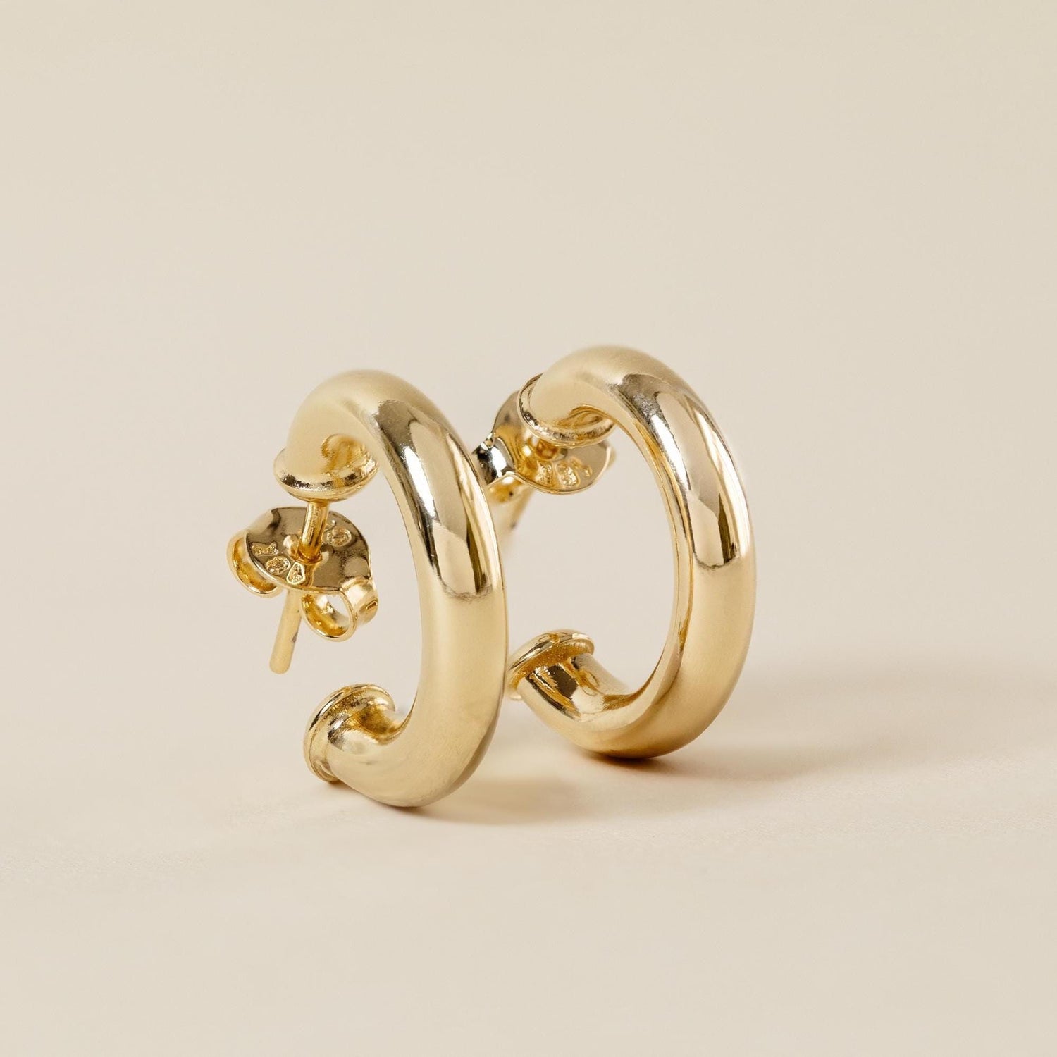Small Hoop Earrings • Minimal Gold Hoops