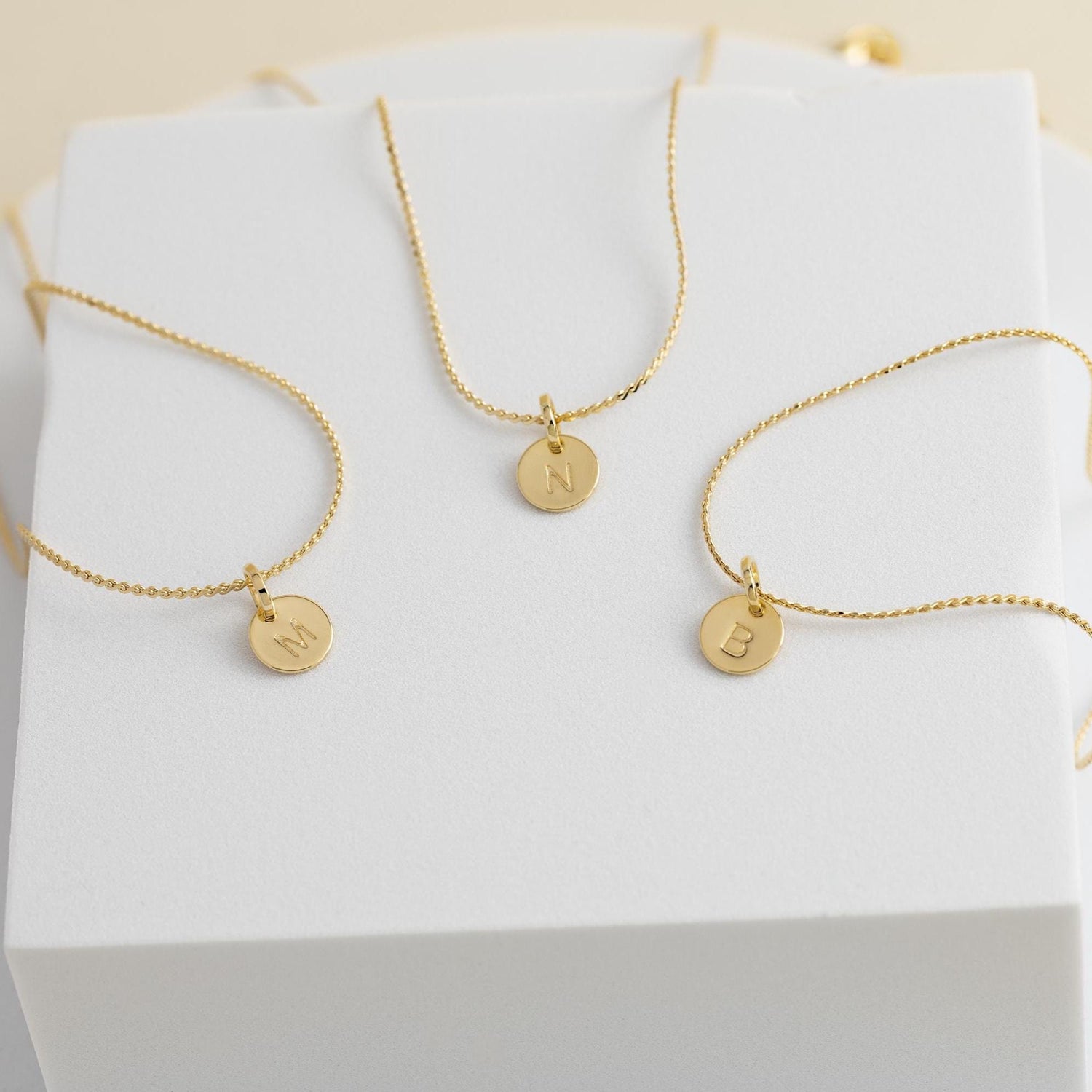Initial Necklace, Minimalist Gold-Filled Chain, Personalized Jewelry, Valentine Day Gift for Her