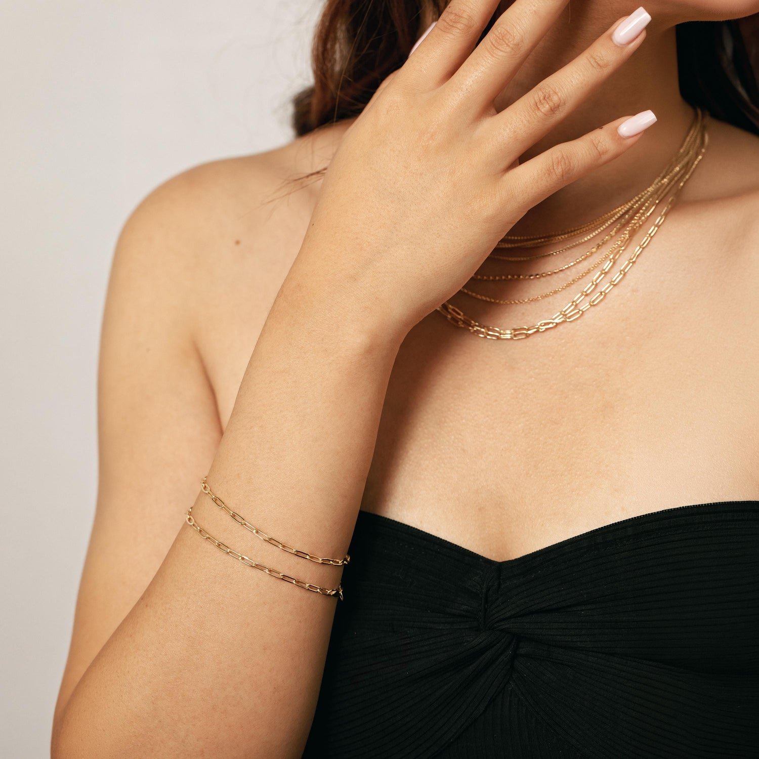 Paperclip Chain Bracelet, Minimalist Dainty Everyday Jewelry