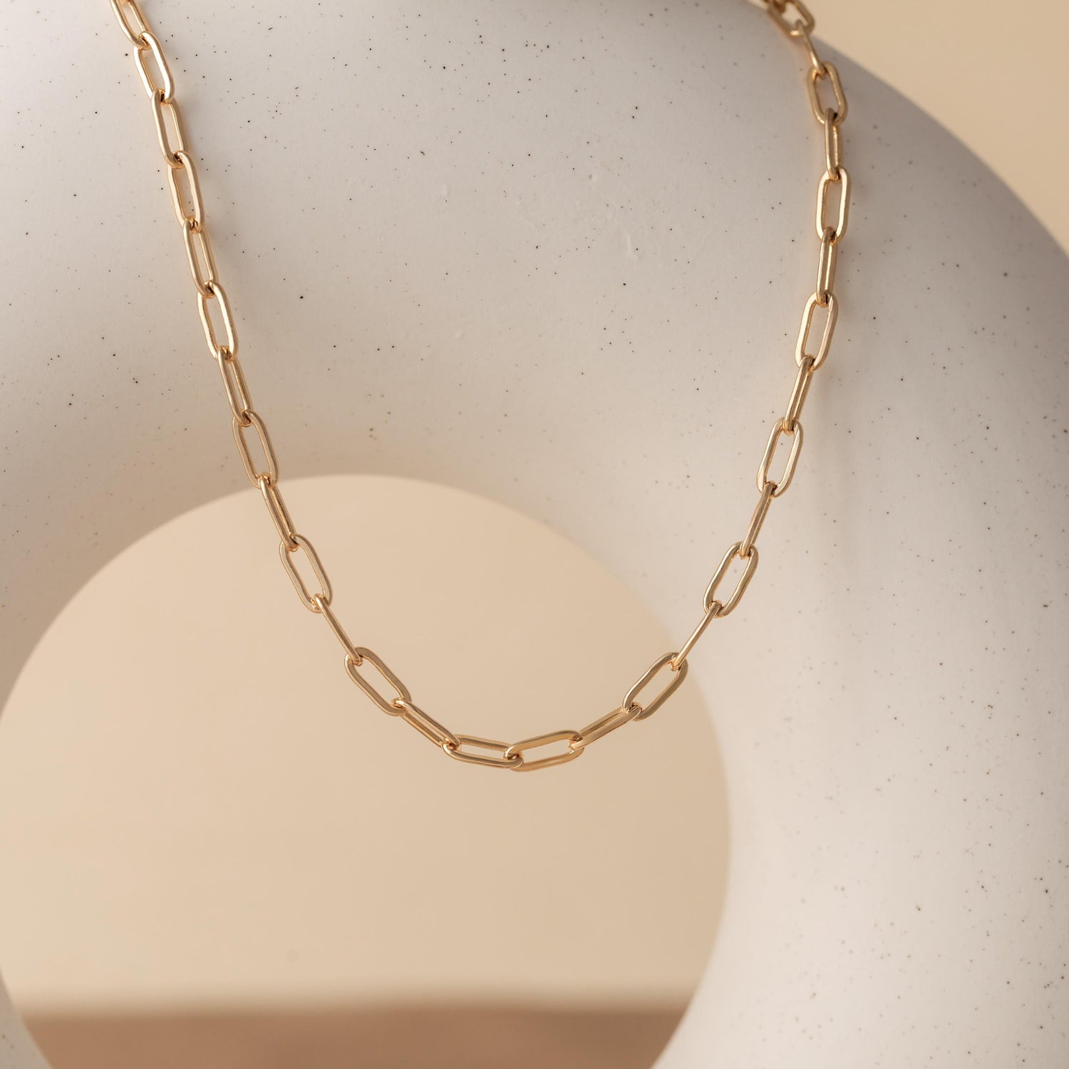 Paperclip Chain Necklace, Dainty Layering Necklace, 18k Gold Filled Minimalist Jewelry, Gift for Her